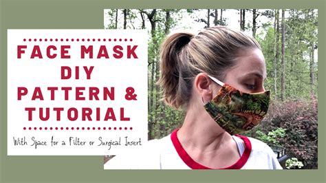 You should not sell face masks made using this pattern. Free Face Mask Pattern & DIY Tutorial with Pocket for ...