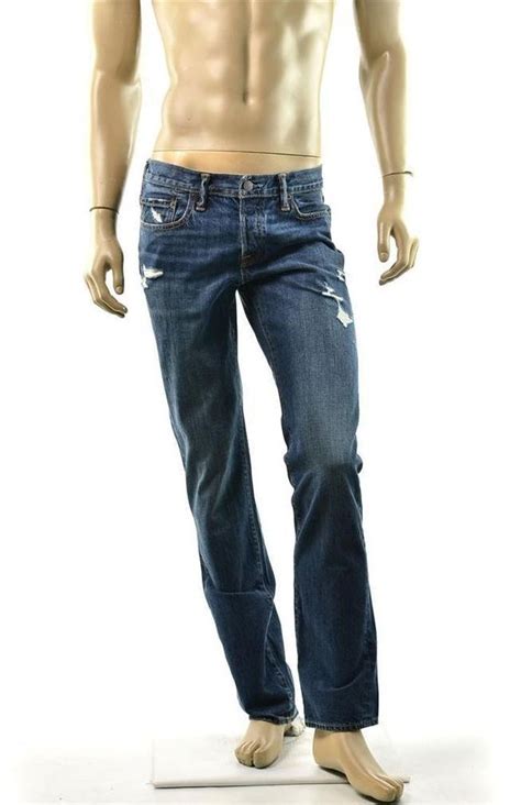 Abercrombie And Fitch Jeans Mens Aandf Slim Straight Low Rise Pants Size 32 34 New