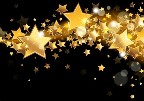 Hd Wallpaper Golden Stars Gold Sparkle Glitter Glow Background Star