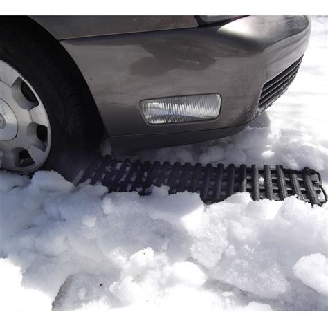The Snow Extricating Traction Mat Hammacher Schlemmer