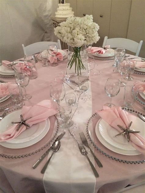 Wedding Table Decorations Pink