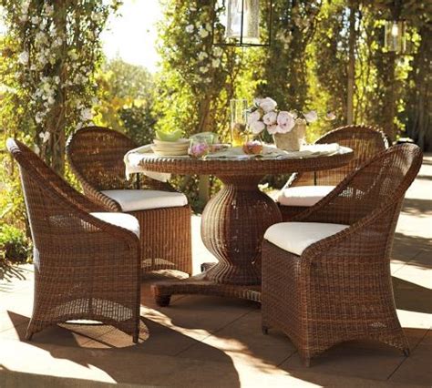 Find a great selection of wicker outdoor dining tables at low prices everyday. Palmetto All-Weather Wicker Round Pedestal Dining Table ...