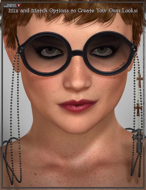 Gothic Punk Glasses V4 Poser Daz3d And Poses Stuffs Download Free