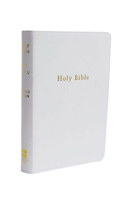 Nrsv The Catholic T Bible White Imitation Leather New Revised