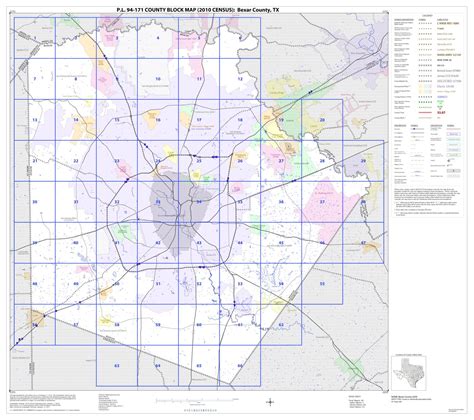 Pl 94 171 County Block Map 2010 Census Bexar County Index Side
