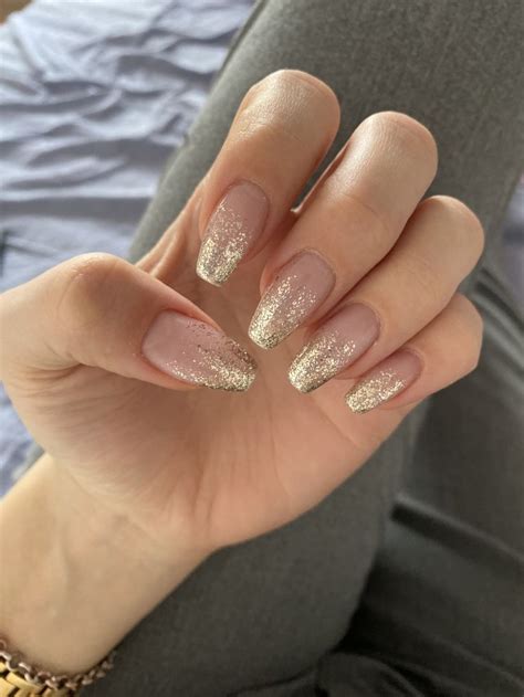 Elegant Nails Classy Nails Stylish Nails Gold Sparkle Nails Sparkly