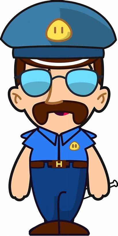 Police Cartoon Officer Drawing Station Policeman Clipart
