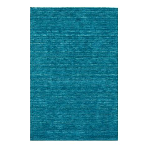 Dalyn Rugs Rafia 9 X 13 Rectangle Solid Wool Area Rug In Cobalt Blue