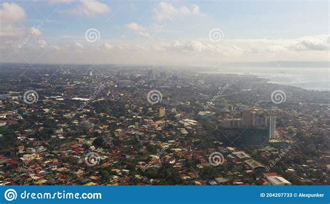 Aerial View Of The Davao City Stock Image Image Of Scenic Financial