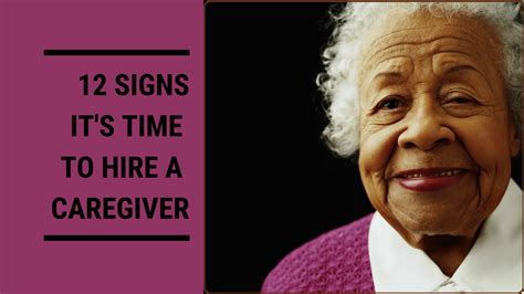12 Signs Its Time To Hire A Caregiver Meetcaregivers