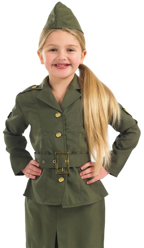 Ww2 Army Girl Costume 1930s And 1940s Costumes Mega Fancy Dress