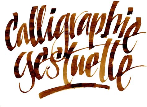 Calligraphie Gestuelle Express Calligraphy Poster Lettering Hand