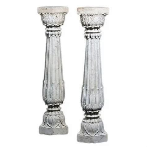 White Polished Marble Pillar Size 3 Feet At Rs 15000piece In Makrana