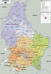 Detailed Political Map of Luxembourg - Ezilon Maps