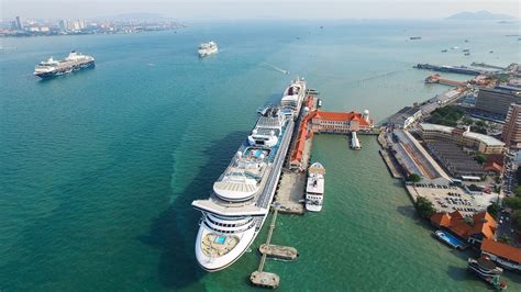 As a major point of entry for tourists by sea of penang island, penang port is now able to receive some of the largest cruise vessels in the world with the completion of the new swettenham pier cruise terminal in november 2009. Penang Port Commission - Swettenham Pier Cruise Terminal