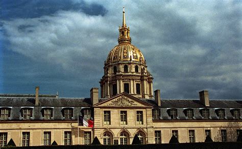 The Dome Of Saint Louis Des Invalides Church Seen From Boulevard De La