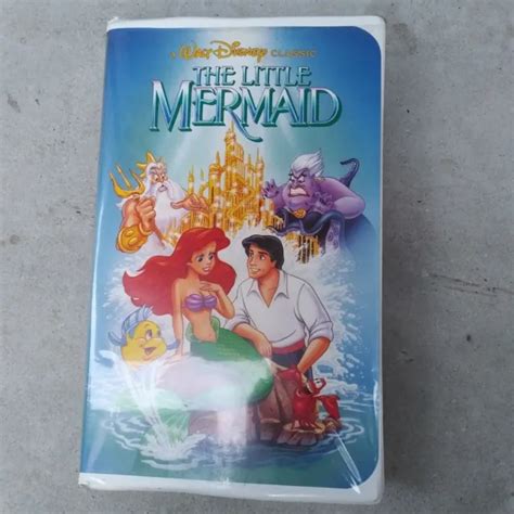 Disney The Little Mermaid Vhs 1990 Black Diamond Banned Cover Art