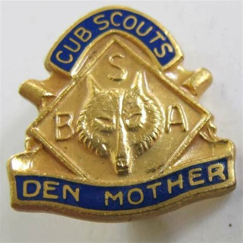 Vintage Cub Scouts Den Mother Pin Boy Scouts Of America Ebay