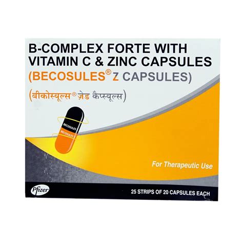 Becosules Z Capsule With B Complex Forte Vitamin C Zinc Price From