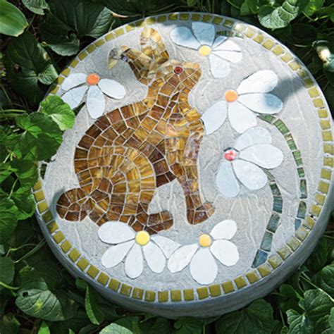 Yard art & garden decor ideas. HOME DZINE Garden Ideas | Mosaic stepping stones to ...