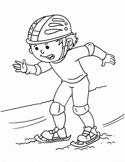 Moving Boy Coloring Ice Pages