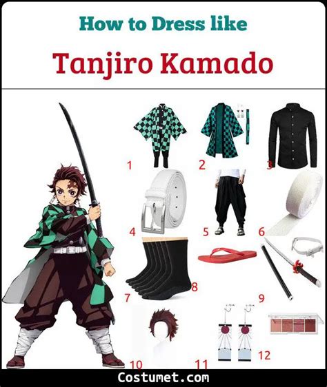 Tanjiro Kamado Demon Slayer Costume For Cosplay And Halloween 2023
