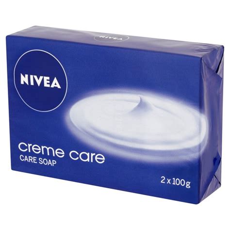 You need to warm it up before applying it on your face, which you can do by rubbing it between your fingers/palms first. Nivea Creme Care Soap 2 x 100g from Ocado