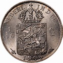 Netherlands East Indies 1/10 Gulden KM 309 Prices & Values | NGC