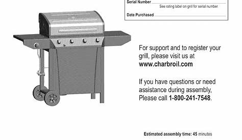 Char Broil 463440109 User Manual GAS GRILL Manuals And Guides L1001430