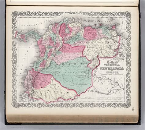 Venezuela New Granada And Ecuador David Rumsey Historical Map