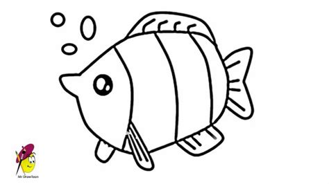 Cool Fish Easy Drawing How To Draw Fish Youtube