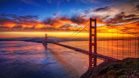 Bridge Sunset Sky Hd Nature 4k Wallpapers Images