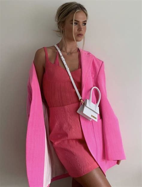 Jacquemus Jewel Tones Pink Aesthetic Fitness Inspo Rosie Color
