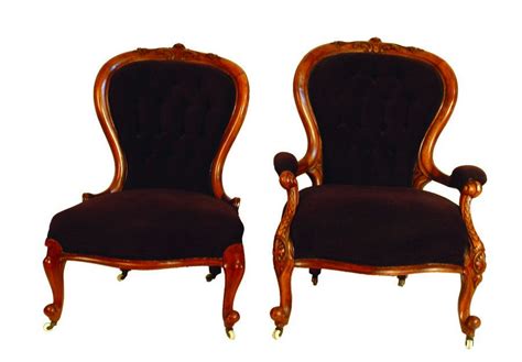 Walnut Cameo Chairs With Foliate And Hop Designs Seating Singles