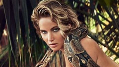 Jennifer Lawrence Poses Naked With A Snake For Vanity Fair
