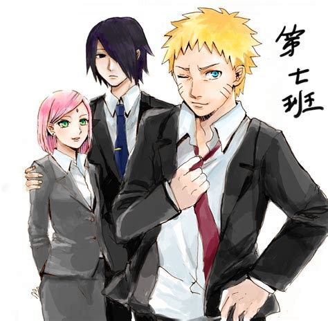 Modern Team 7 Naruto Sakura Sasuke Team7 Naruto Team 7 Anime