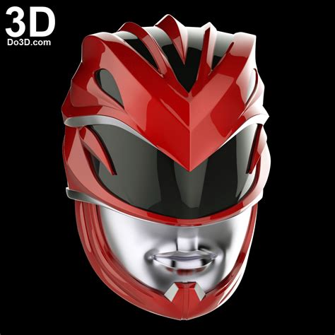 3d Printable Model Red Ranger Helmet And Full Armor From New Power