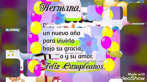 Feliz Cumpleaños Hermana Youtube