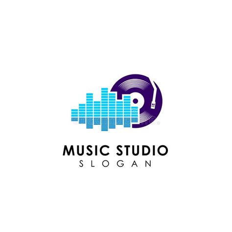 Music Studio Logo Designs Template Stock Vector Illustration Of Logo