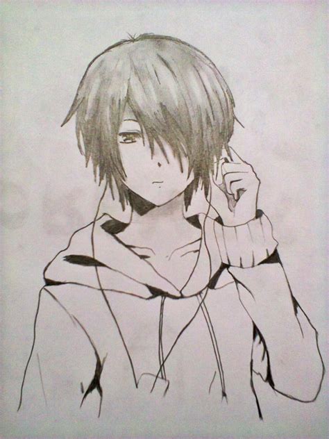 Easy Anime Boy Drawing At Explore Collection Of