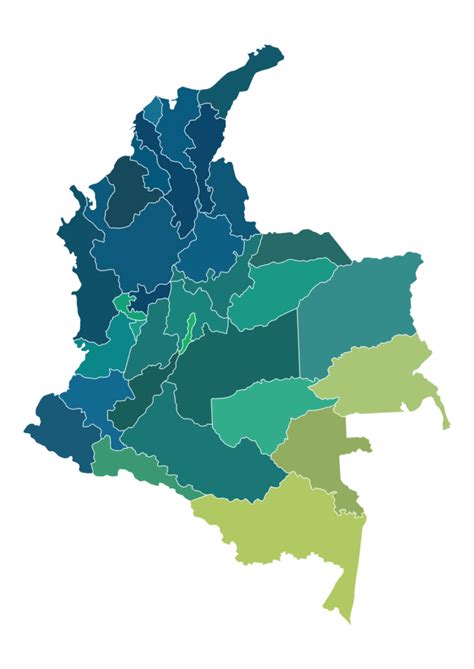 Mapa De Colombia Departamentos Y El Mapa Mudo Para Colorear Kulturaupice