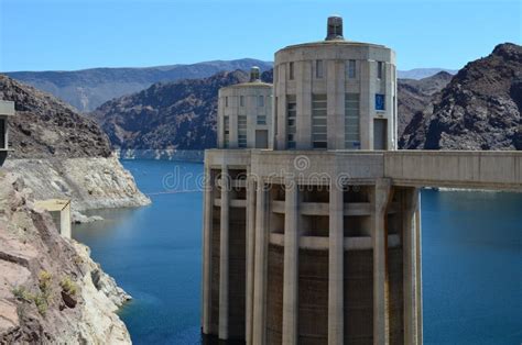 Hoover Dam In Black Canyon Of The Colorado River Nevada Stock Photo
