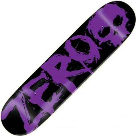 Zero Skateboards Zero Blood Purple Skateboard Deck 825 Skateboard