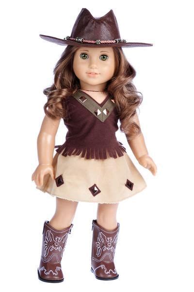 Cowgirl Clothes For 18 Inch Doll 4 Piece Outfit Cowgirl Hat