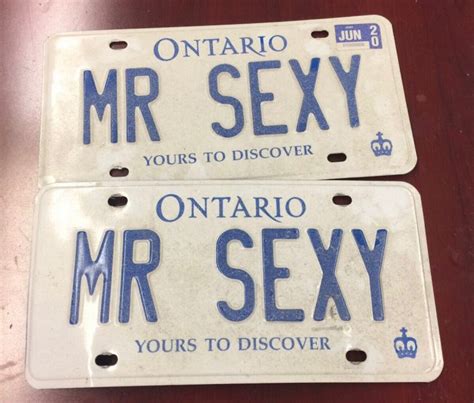 Police Looking For Owner Of Mr Sexy License Plates
