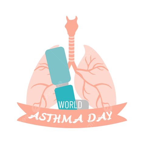 Asthma Day Clipart Transparent Background Breathe Pink World Asthma