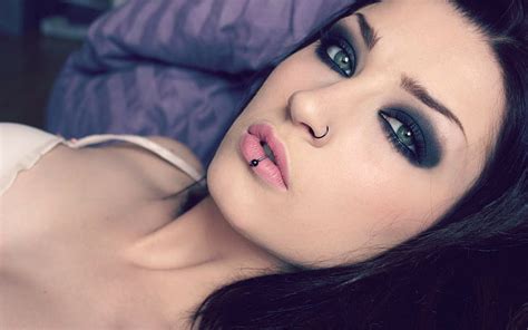 1920x1080px Free Download Hd Wallpaper Face Niky Von Macabre Nose Rings Pierced Lip