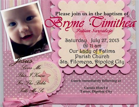Their first birthday is just around the corner. Invitation Card For Christening : Invitation Card For ...