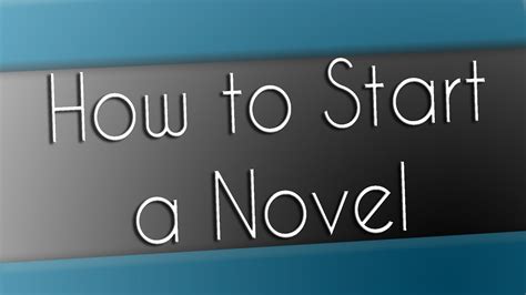 Pick a fandom you know and love. YA Ink- How to Start a Novel - YouTube