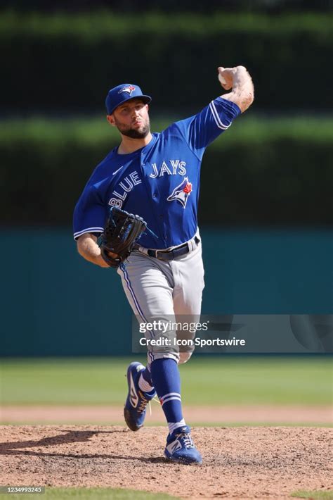 Toronto Blue Jays Pitcher Tim Mayza Delivers A Pitch During An Mlb